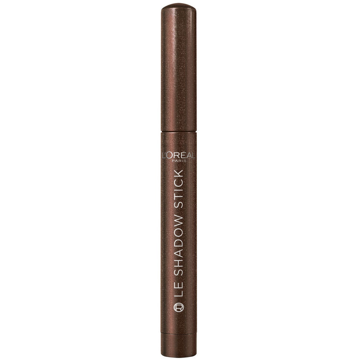 Slim brown cream-to-powder eye shadow stick, 1.4 g, twist-up format