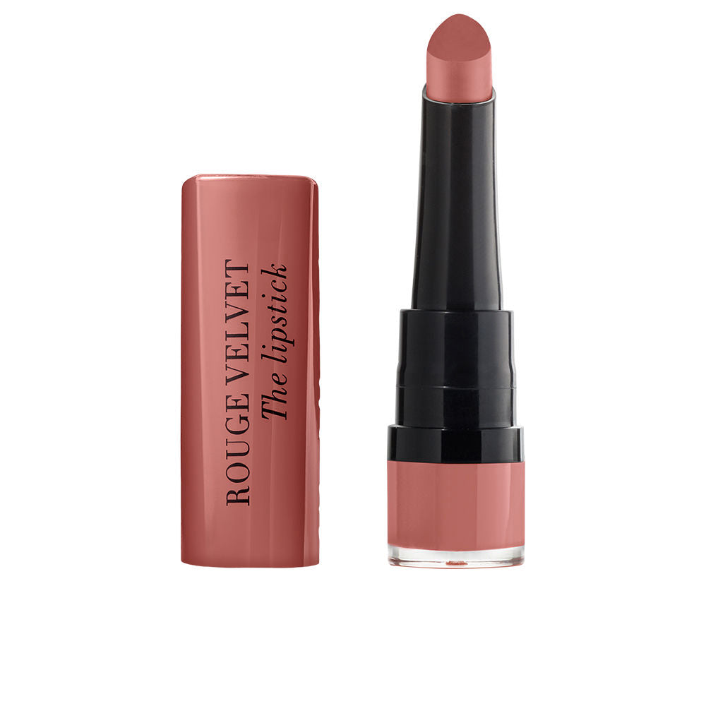 Matte rosy-pink lipstick bullet, tear-shaped, 2.4 g tube for Unisex use