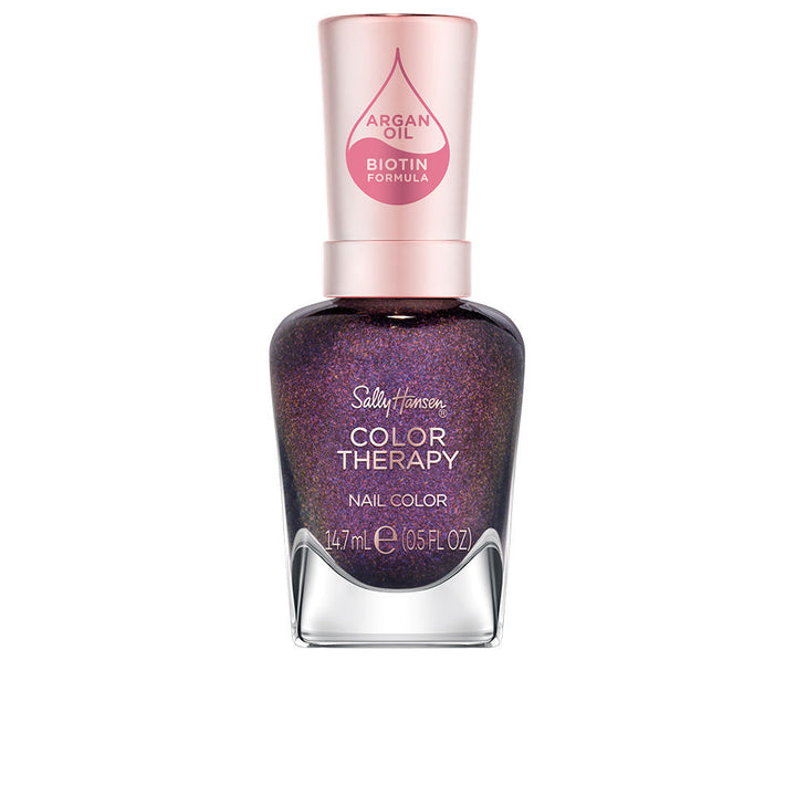 Bottle of lilac argan-infused nail polish, 14.7 ml, high shine