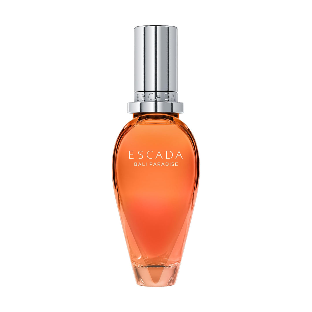 Bottle of Escada Bali Paradise Eau de Toilette with tropical floral inspiration