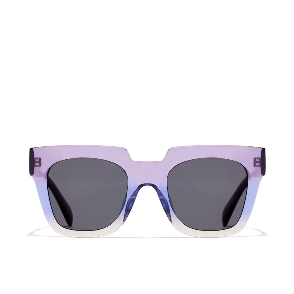 Hawkers purple-to-white gradient plastic shield sunglasses with square frame and dark lenses