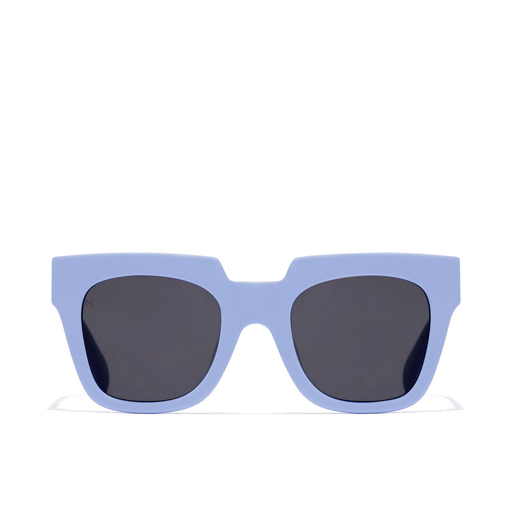 Soft blue ash acetate shield sunglasses, 56 mm lenses, 145 mm temples