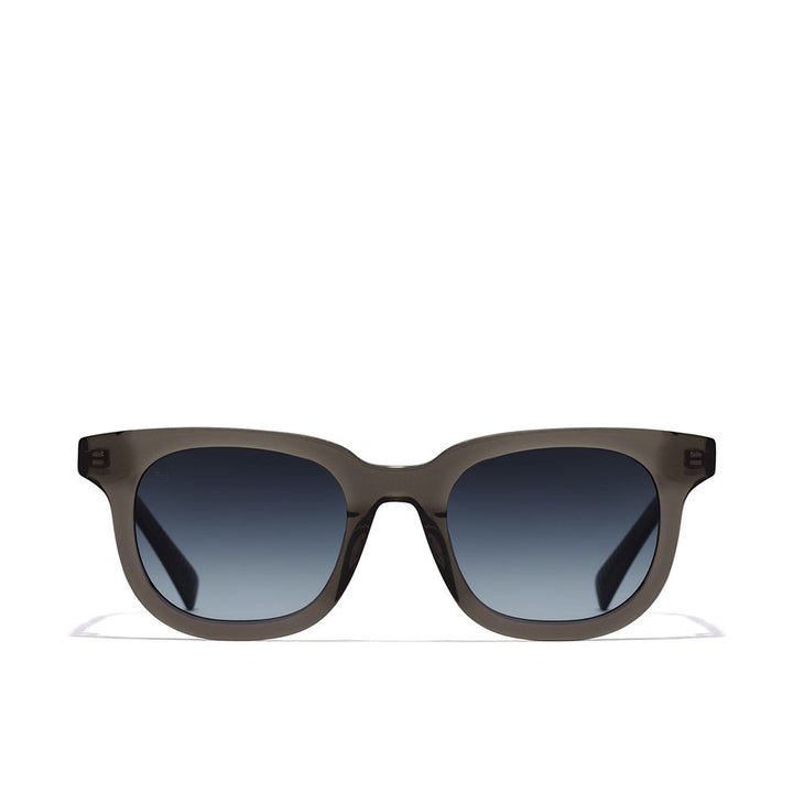 Grey square acetate Unisex sunglasses, polished finish, measured fit