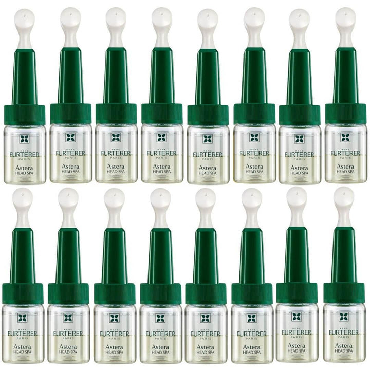 Small biphasic pre‑shampoo bottle with clear and oil layers, mint and eucalyptus