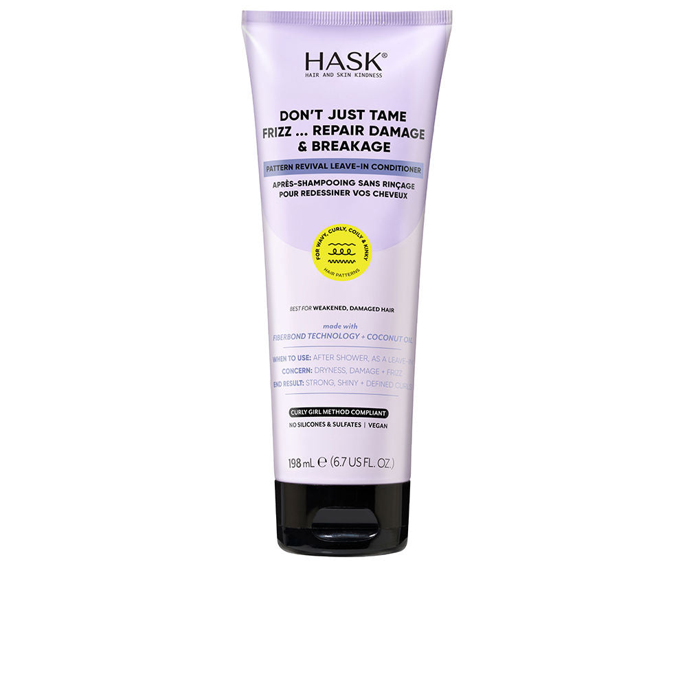 198 ml pump bottle of coconut leave-in anti-frizz conditioner for Unisex hair
