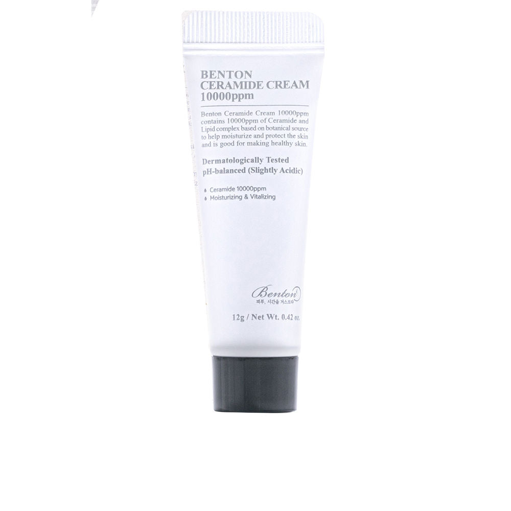 Jar of lightweight ceramide face cream with smooth texture, 12 g, Unisex