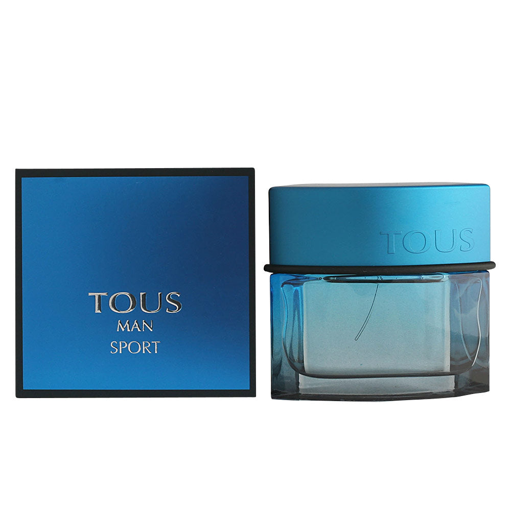 50 ml clear bottle of sport cologne with citrus and cedar character