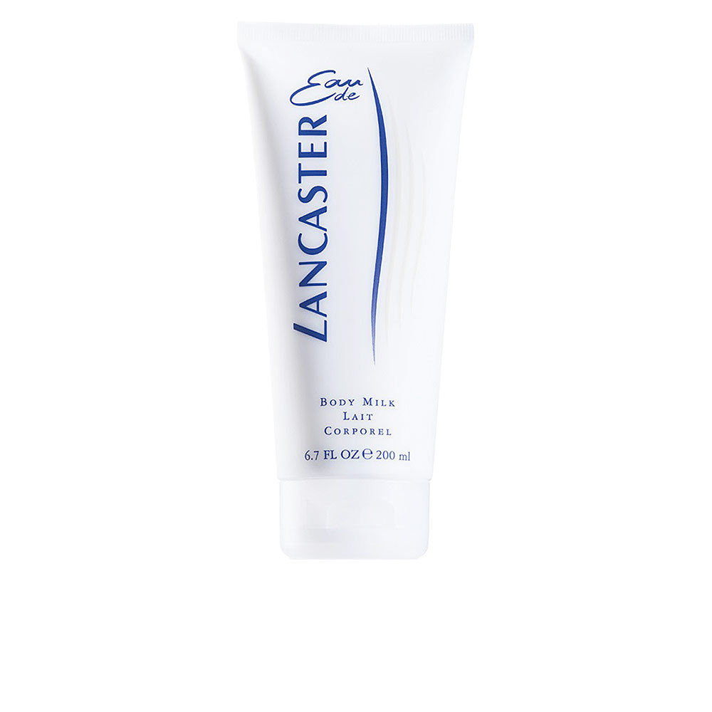 Lancaster Eau de Lancaster body lotion tube, soft ivory finish, elegant branding