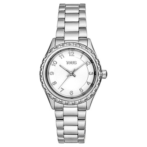 Timeless Silver Elegance with Metal Link Bracelet