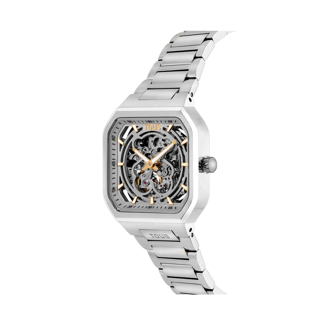 Timeless Precision in Silver and Gold Accents