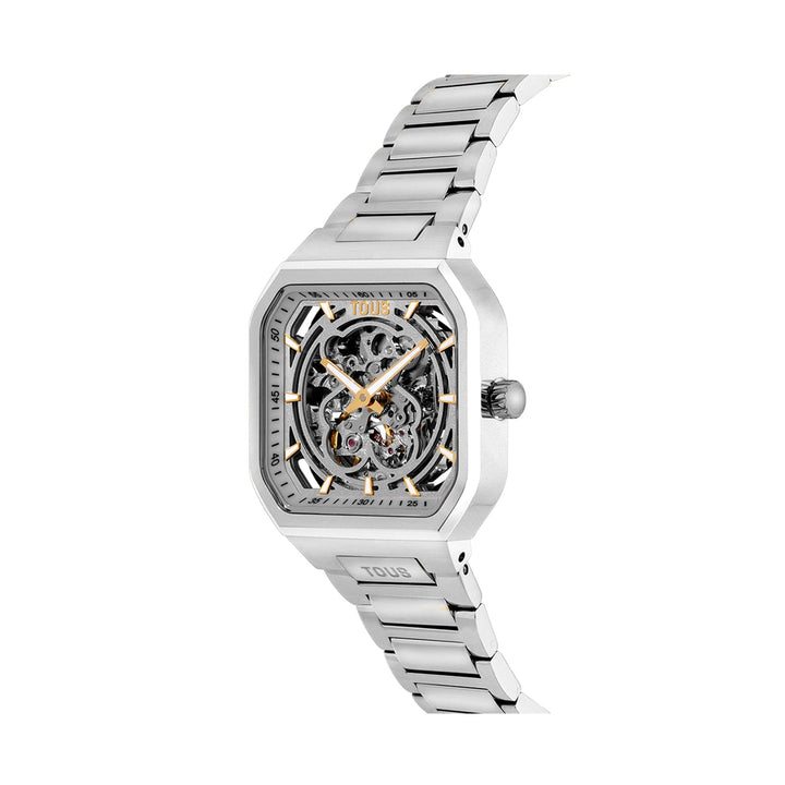 Timeless Precision in Silver and Gold Accents
