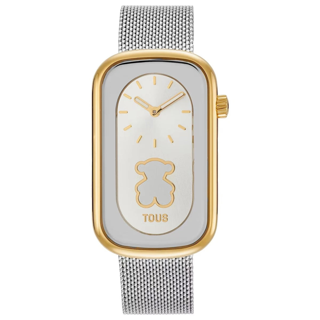 Timeless Elegance Rectangular Mesh Watch