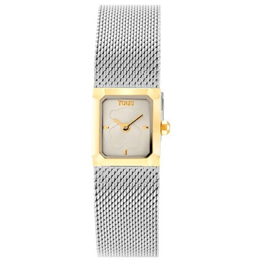Timeless Elegance Rectangular Mesh Watch