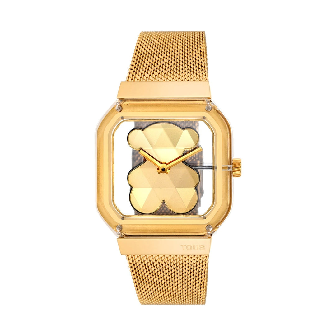 Timeless Gold-Tone Mesh Elegance