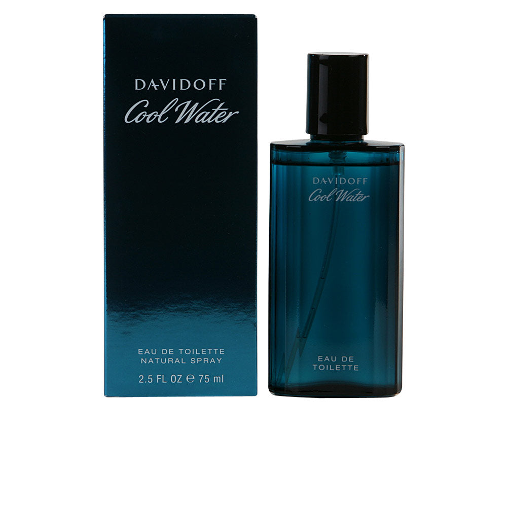 Davidoff Cool Water bottle evoking fresh marine, mint, sandalwood and musk.