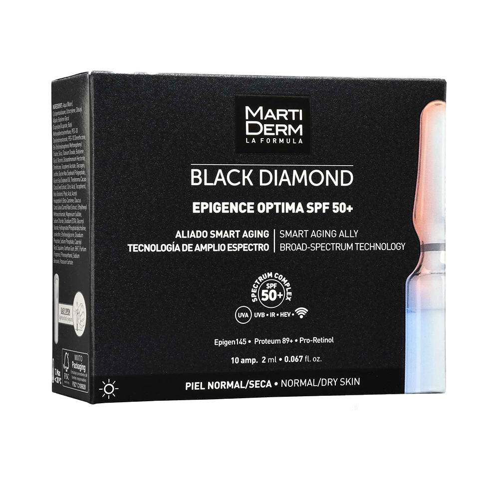Martiderm sunscreen SPF 50+ in sleek packaging, daily anti‑aging protection