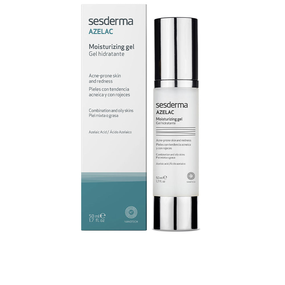 Tube of Sesderma AZELAC hydrating gel for redness-prone, sensitive skin