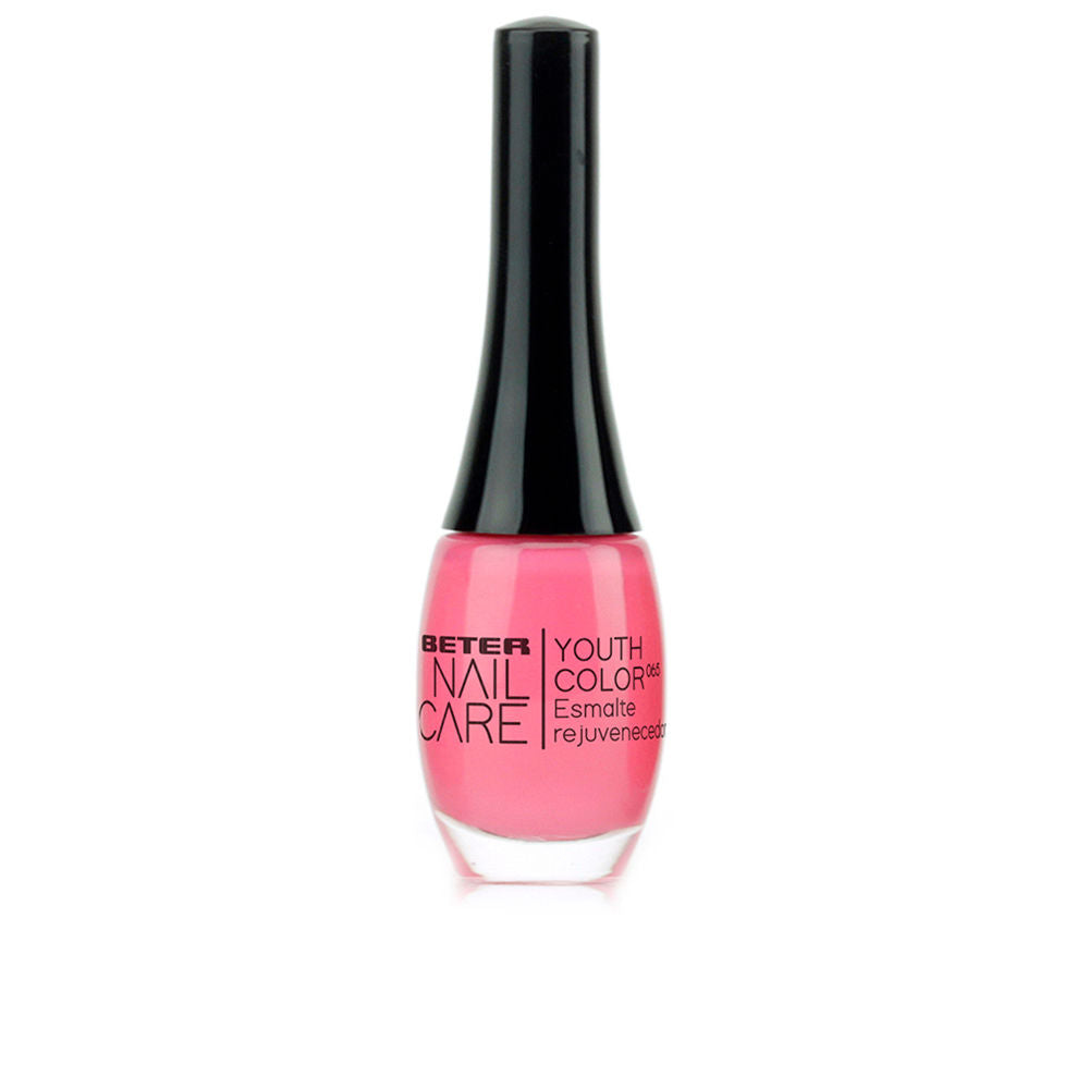 Bottle of high‑gloss long‑wear nail lacquer with glossy finish, Unisex