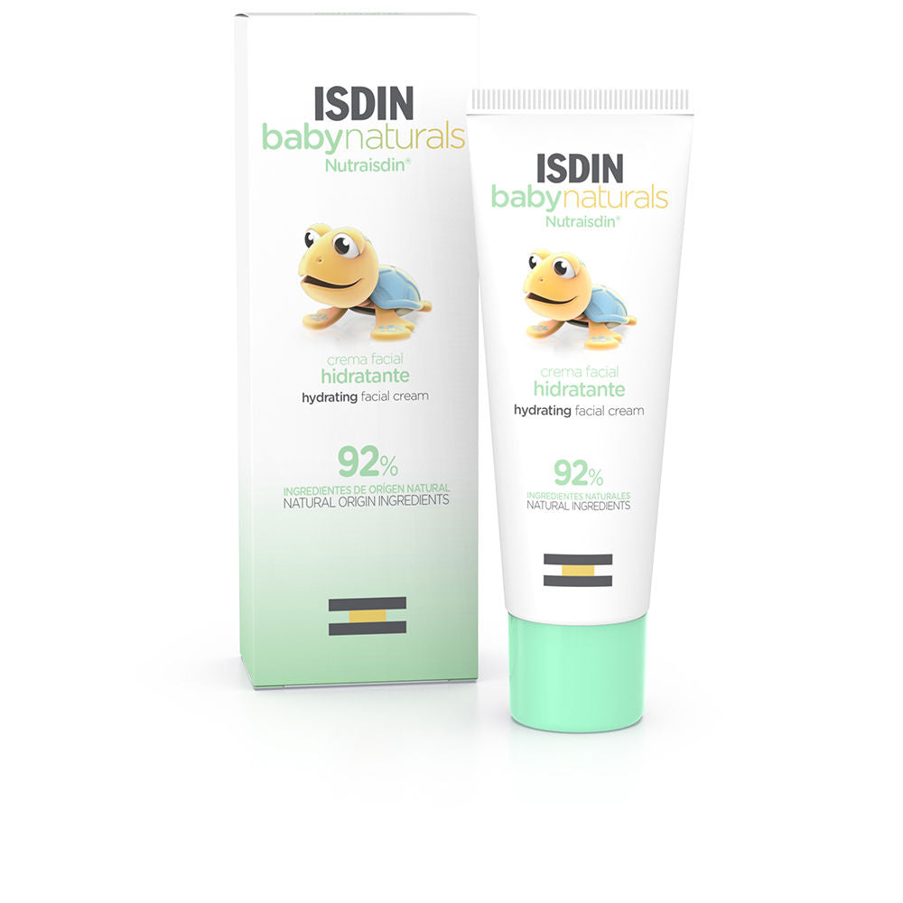 Jar of ISDIN Baby Naturals moisturizing cream and soft baby skin