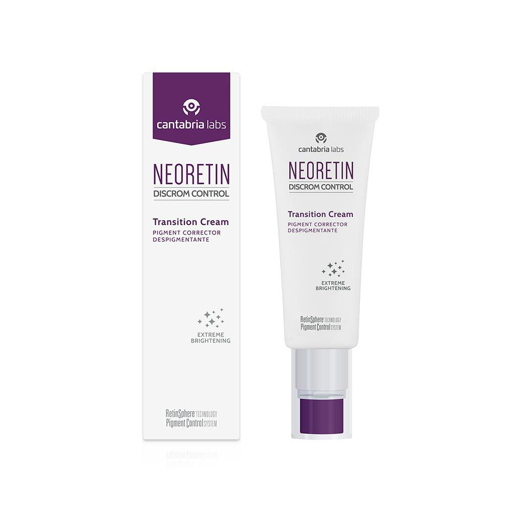Tube of Neoretin Discrom Control depigmenting cream for uneven skin tone