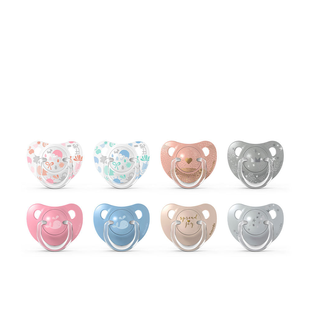 Twin pack Suavinex Classic anatomical silicone pacifiers for 18+ months, BPA-free shield
