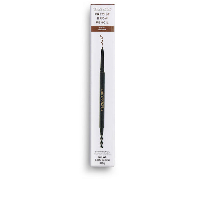 Slim retractable brow pencil with spoolie, light brown shade, 0.05 g