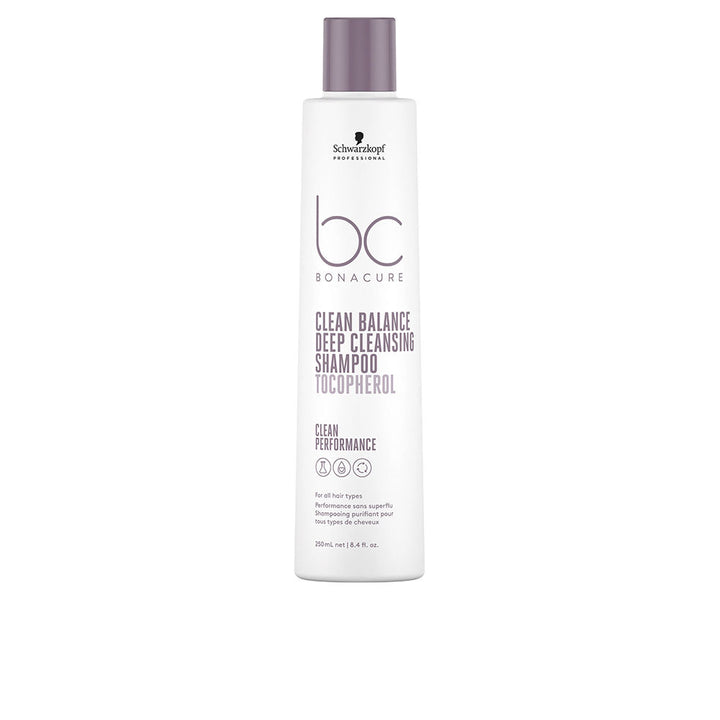 250 ml clarifying shampoo bottle; purifying formula, vegan, Unisex