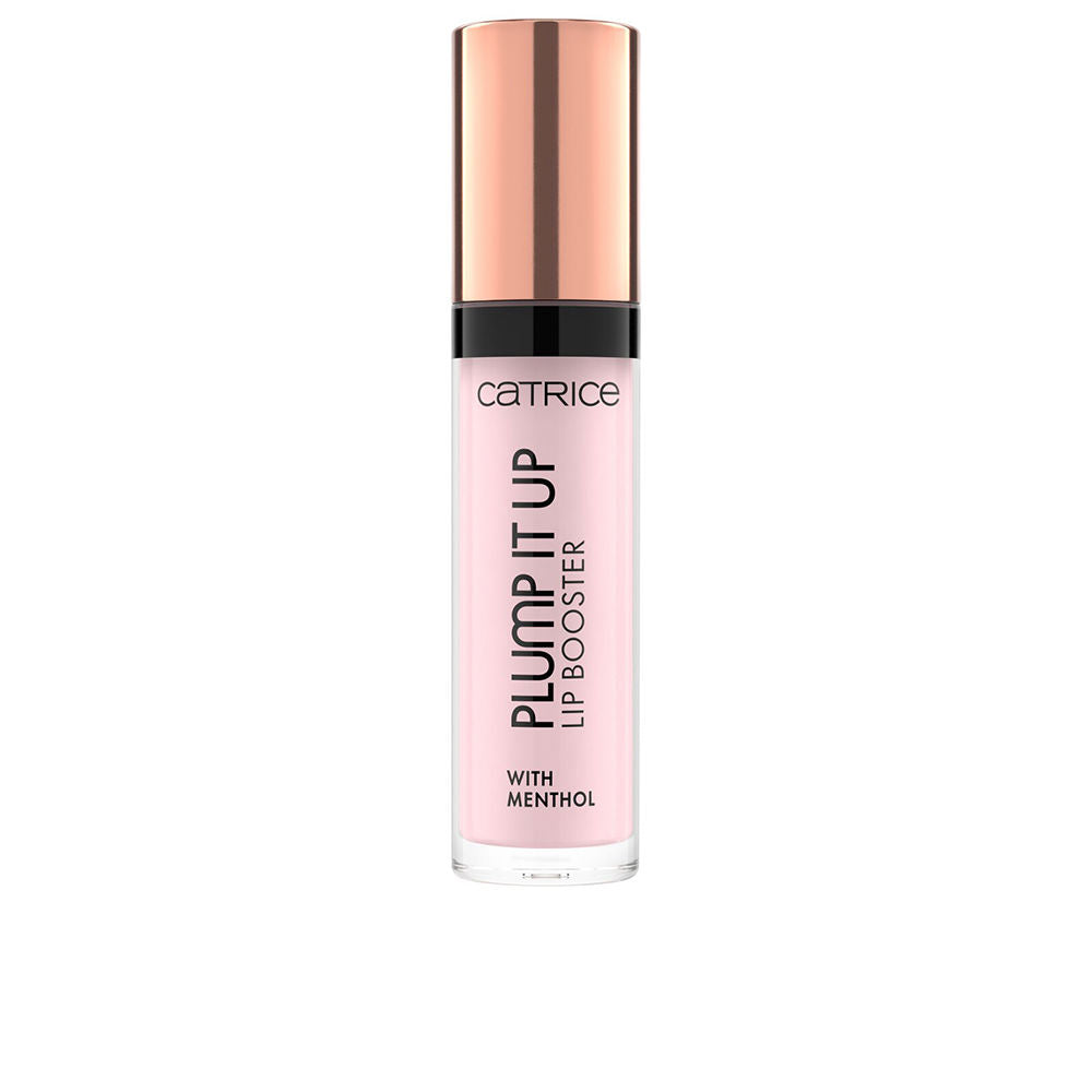 Small 3.5 ml sheer brown plumping lip gloss tube, glossy finish
