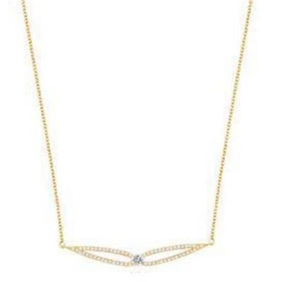 Radiant Minimalist Pendant Necklace in Gold and Crystal