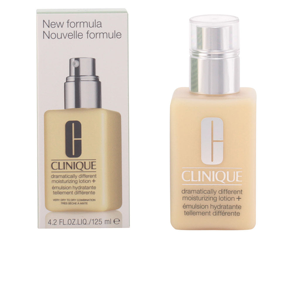 Tube of Clinique Dramatically Different Moisturizing Lotion+ on white background