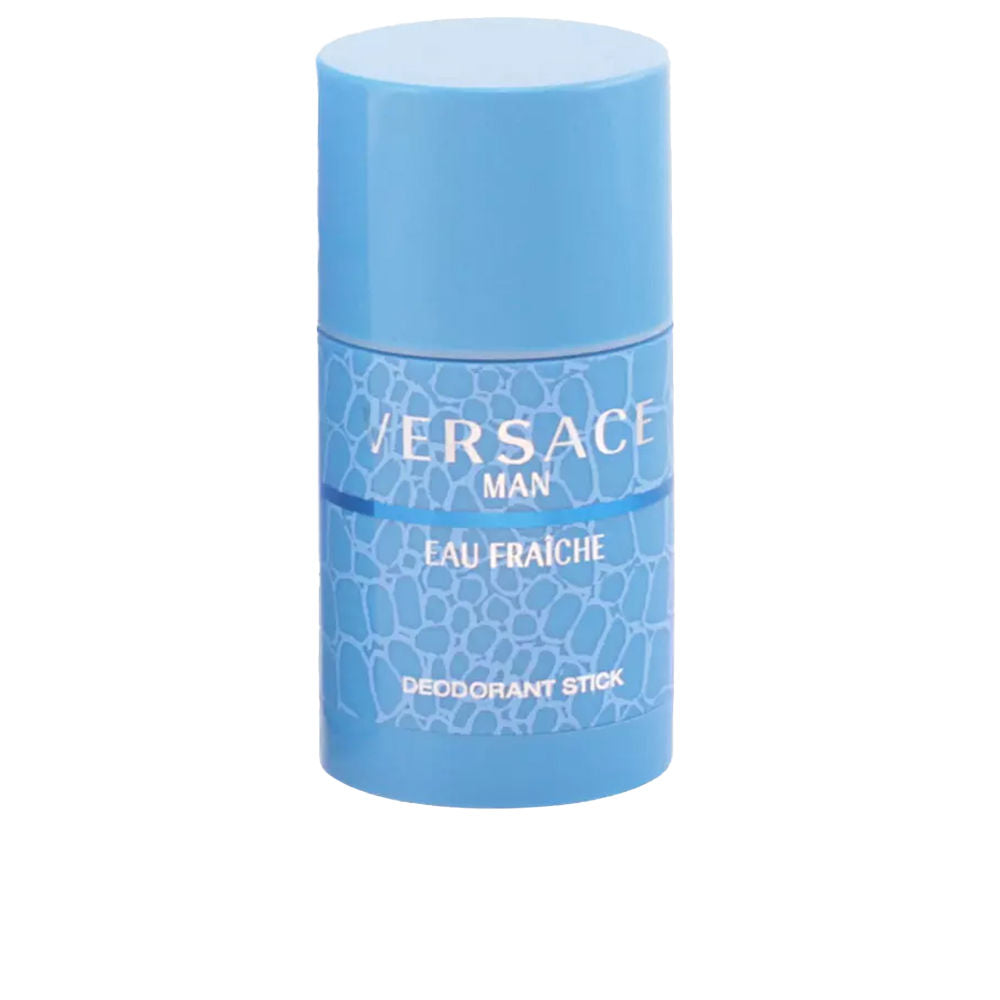 Versace Eau Fraîche deodorant stick in sleek branded packaging, woody-aquatic scent