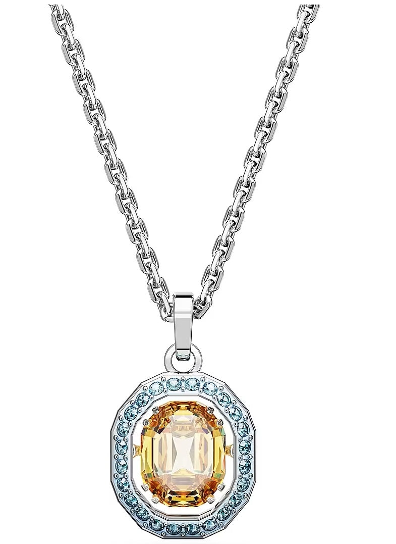 Radiant Harmony Pendant with Citrine and Aquamarine