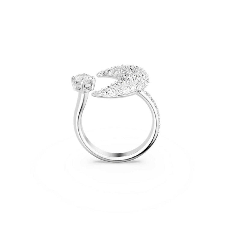 Radiant Open Diamond Ring in White Gold