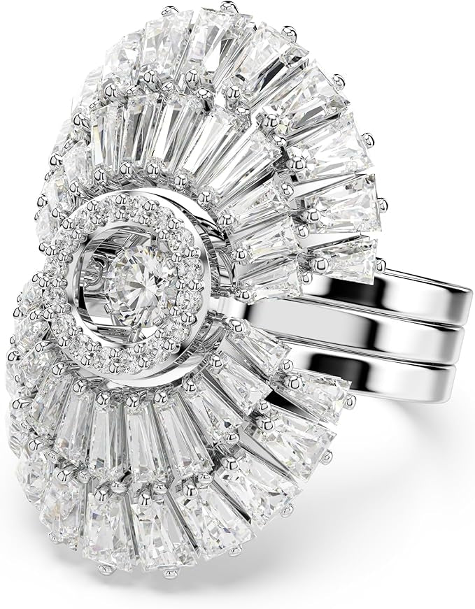 Radiant Diamond Cocktail Ring in White Gold