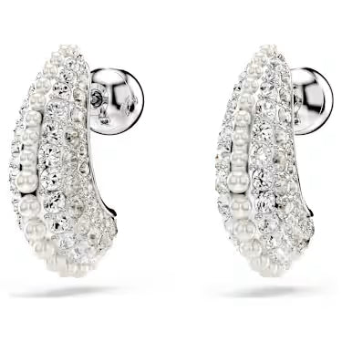 Timeless Elegance Pearl and Crystal Studs