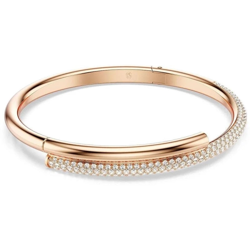 Radiant Rose Gold Diamond Pavé Bangle