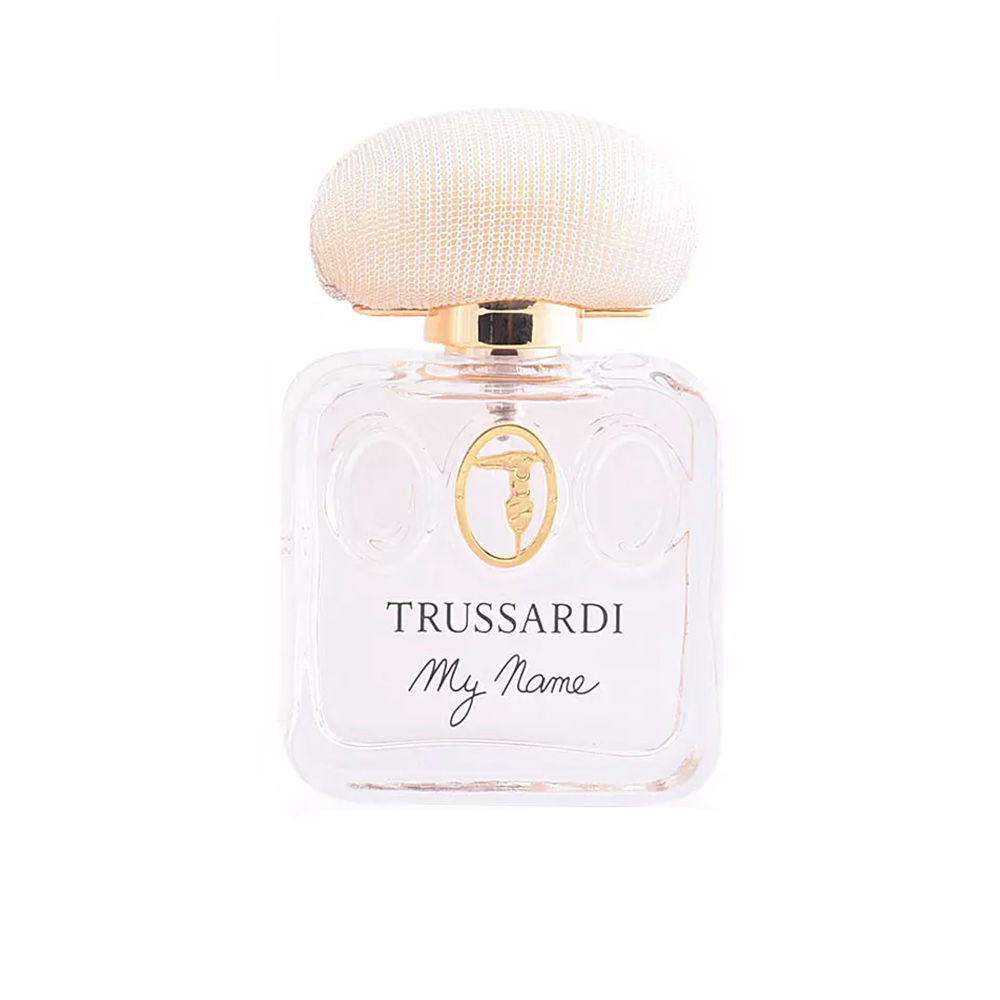 50 ml clear glass perfume bottle with warm amber liquid