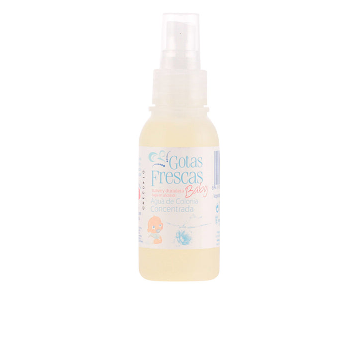 80 ml clear bottle of baby cologne with citrus and floral notes, low-alcohol formula