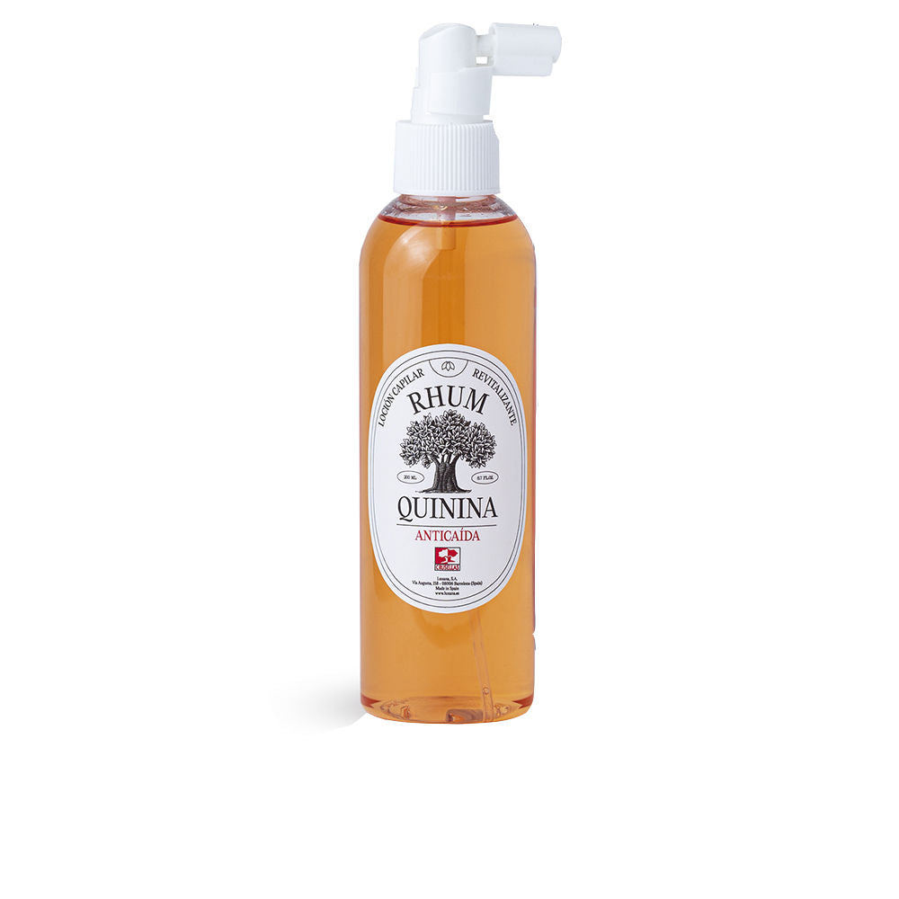 200 ml clear hair lotion bottle with quinine extract label, Unisex treatment