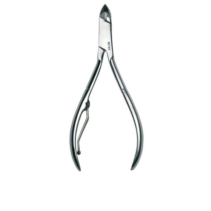 10 cm stainless-steel cuticle nipper with fine blades, ergonomic handles
