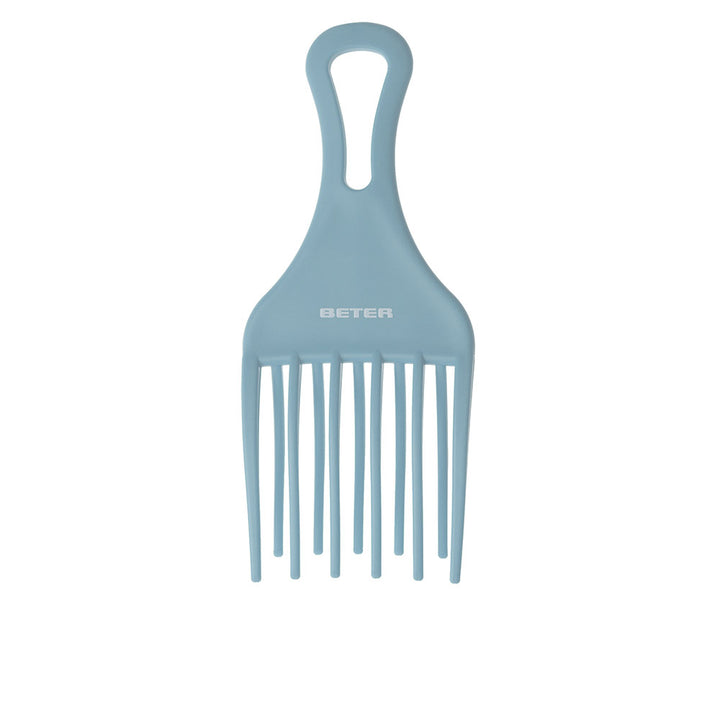 Curved wide-prong afro hair pick for Women, single-piece, assorted colours