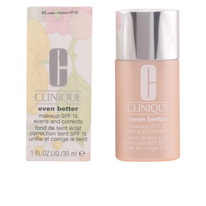 30 ml fluid foundation in shade 04-cream chamois, lightweight liquid bottle