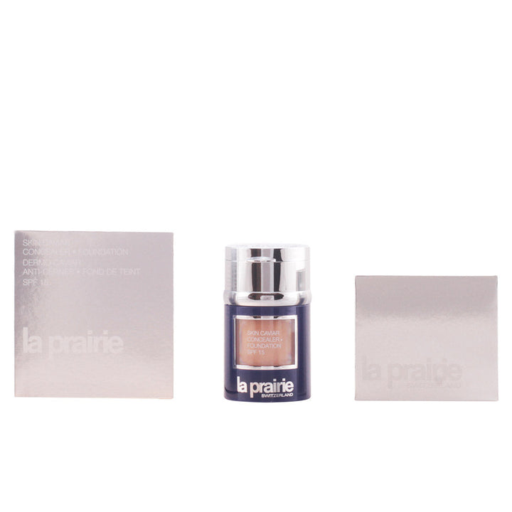 La Prairie Skin Caviar Concealer Foundation SPF 15 bottle and applicator, neutral shade