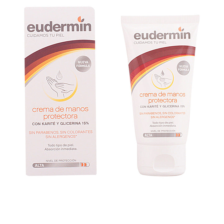 75 ml tube of shea and glycerin hand cream, unisex, white packaging