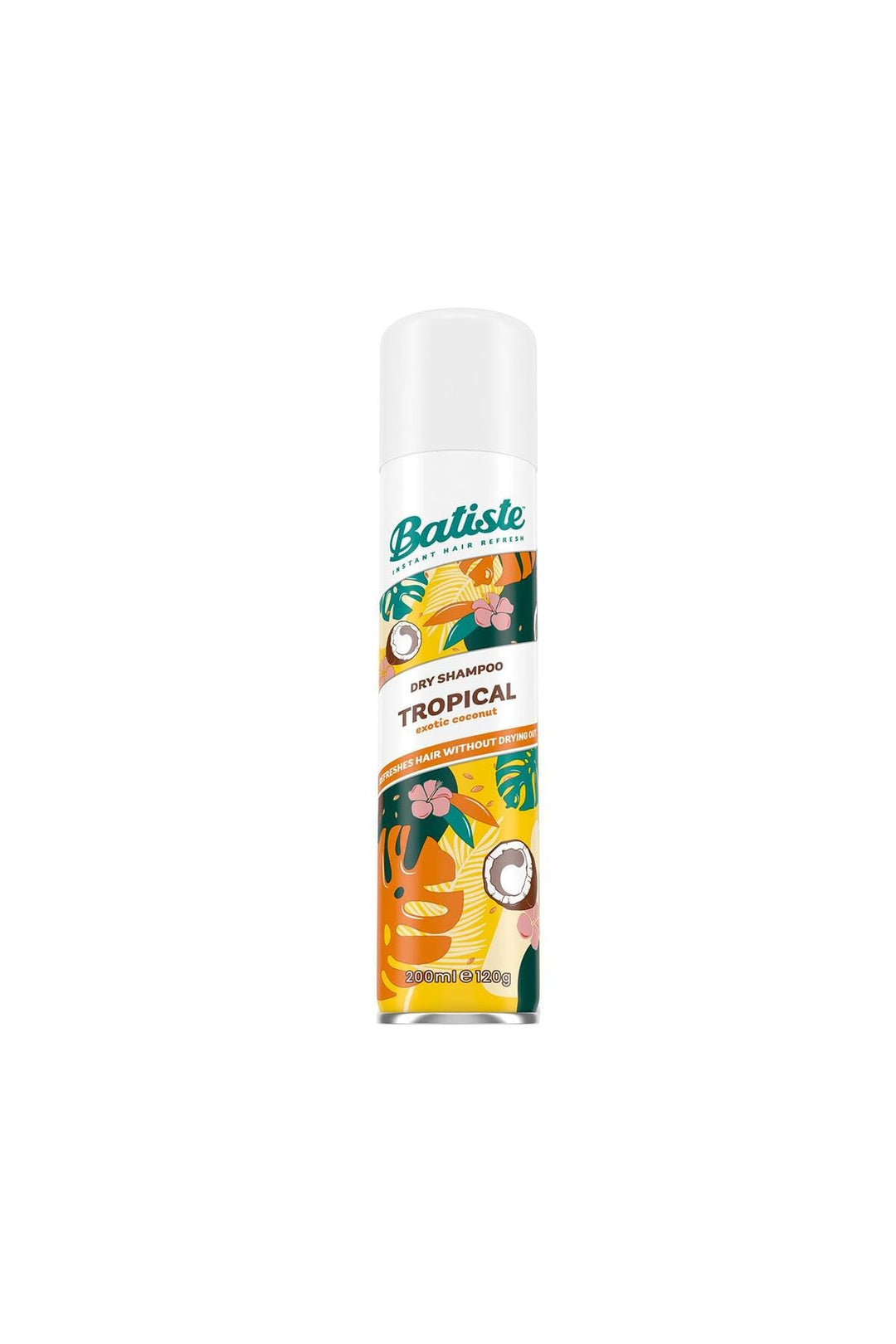200 ml matte can of tropical coconut dry shampoo for Unisex hair