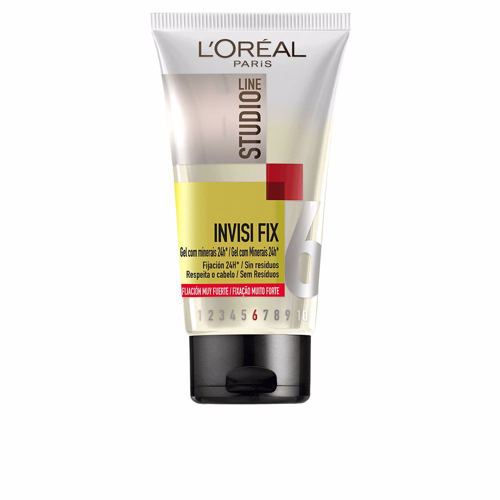 Clear 150 ml strong-hold styling gel in transparent tube, Unisex