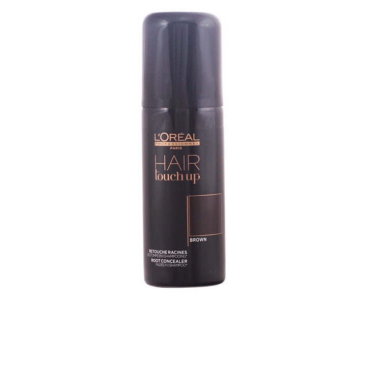 75 ml aerosol root touch-up spray in brown for Unisex use, instant washable coverage