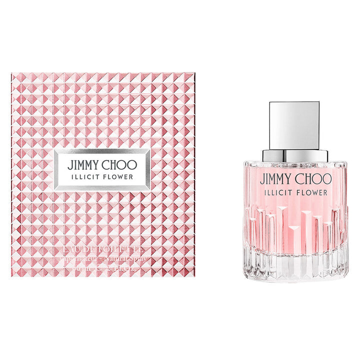 Transparent crystal perfume bottle with sculpted prisms and silver metal cap, 100 ml