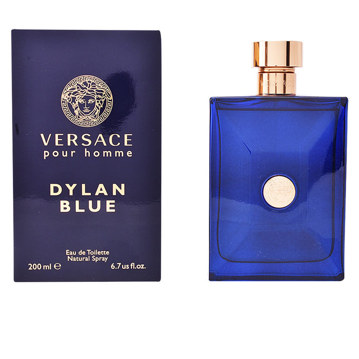 Deep blue glass perfume bottle, 50 ml, aromatic fougère for Man