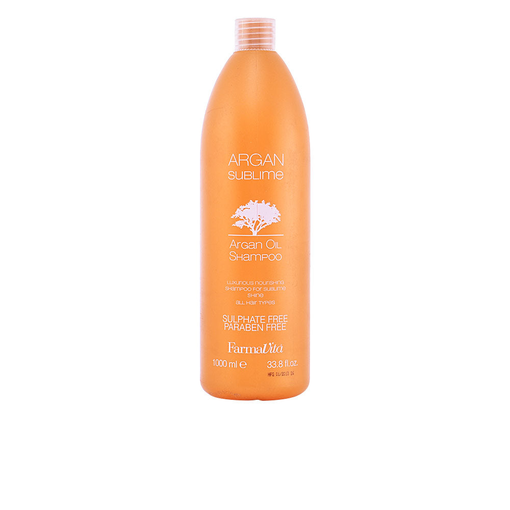 1,000 ml argan hydrating shampoo bottle, sulfate-free, Unisex